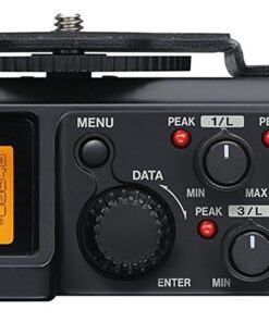 Alternative view of TASCAM 4-Channel Portable Audio Recorder for Videographers, 4 Combo XLR/TRS Inputs, 2 Internal Mics, Limiter, HP Filter (DR-70D) Black DR-70D