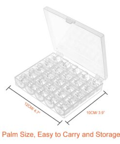 Paxcoo 50 Pcs Sewing Machine Bobbins with Case for Brother Singer Janome 16 61gQJEM2STL