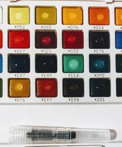 Sakura Koi Pocket Field Sketch Kit - Watercolor Sets for Painting On the Go - 24 Colors - 1 Water Brush - 1 Sponge - 1 Mixing Palette 1 Count (Pack of 24) 66 61gSeyb5CBL