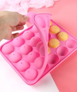 Tosnail 2 Pack of 20-Cavity Silicone Cake Pop Mold - Great for Hard Candy, Lollipop and Party Cupcake 28 61gUdHz50VL