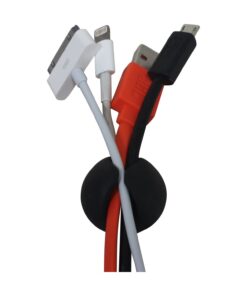 ROK Hardware Multipurpose Silicone Cable Clip Grip Wire Cord Type USB Desk Wall Desktop Organizer Charger Holder (20 Pack, Black) 20 Pack 21 61gVrW0AZIL