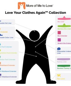 More of Me to Love Ultra Soft Cotton Bra Liner (Pack of 3) Size L, Black - 2" Thin Band 17 61gWMSW0ZL