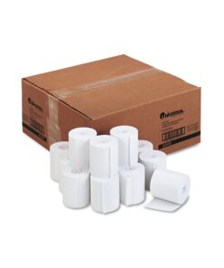 Universal Impact and Inkjet Printing Bond Paper Rolls, 0.5" Core, 3" x 165 ft, White