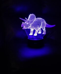 VSATEN 3D Dinosaur Night Light for Kids, 3D Illusion Lamp 3-Pattern & 16 Colors Change Decor Lamp with Remote Control & Smart Touch, Dinosaur Toys for 2 3 4 5 6+ Years Old Multicolor 28 61gYCQXWRiL