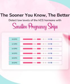 Clinical Guard 25 Pregnancy Tests Strips - Sensitive & Accurate Measurement Within 5 mins - Early Detection Pregnancy Test Strip - Easy to Use for Home Tests - HCG Test Strip 25 Count (Pack of 1) 26 61gZCRh4KAL 2