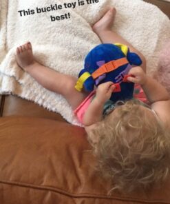 Buckle Toys - Blu Whale - Develop Motor Skills and Problem Solving - Counting and Color Recognition - Sensory Toddler Travel Toy 32 61gbs4MVspL