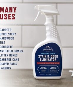 Rocco & Roxie Stain & Odor Eliminator for Strong Odor - Enzyme Pet Odor Eliminator for Home - Carpet Stain Remover for Cats and Dog Pee - Enzymatic Cat Urine Destroyer - Carpet Cleaner Spray 32 oz 25 61gcgrnFW8L 1
