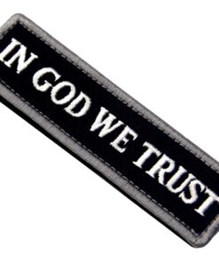 EmbTao in GOD We Trust Embroidered Tactical Morale Fastener Hook&Loop Patch - Black & White 15 61gddVbUmjL 1