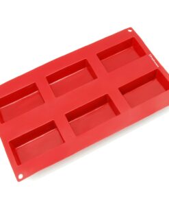 Alternative view of Silicone Molds [Rectangular, 6 Cup] Cupcake Baking Pan - Free Paper Muffin Cups - Non Stick, BPA Free, 100% Silicon & Dishwasher Safe Silicon Bakeware Tin - Kitchen Rubber Tray & Soap Molds Rectangular [6 Cup]