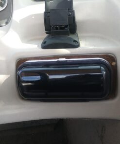 Pyle Water Resistant Marine Stereo Cover - Smoke Colored Heavy Duty Boat Radio Protector Shield with Flip-up Door & Spring Loaded Release - Mounting Gasket Included - Pyle PLMRCW1,White White Standard Packaging 27 61geyRmhQsL