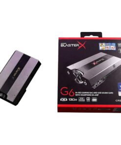 Sound BlasterX G6 Hi-Res 130dB 32bit/384kHz Gaming DAC, External USB Sound Card with Xamp Headphone Amp, Dolby Digital, 7.1 Virtual Surround Sound, Sidetone/Speaker Control for PS4, Xbox One 130 dB DNR at 32-bit / 384 kHz 50 61gfWMouYTL