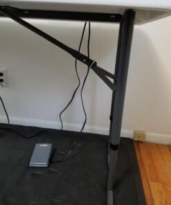 LIFETIME 80160 Commercial Height Adjustable Folding Utility Table, 4 Feet, White Granite 49 61gg0BkWKL