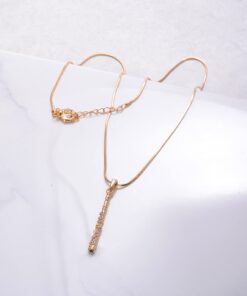 Spinningdaisy Perfect Crystal Flute Musical Instrument Necklace Gold 10 61ggkJkh sS