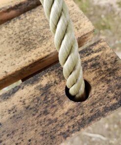 Pellor Wood Tree Swing Seat,Indoor Outdoor Rope Wooden Swing Set for Children Adult Kids 17.7x7.9x0.6 inch Burlywood 38 61gh23iq4RL