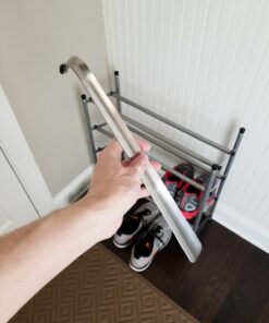 Comfy Clothiers - Perfect Metal Shoe Horn Long Handle (16.5"/42cm) - Multifunctional Stainless Steel Stick for Seniors & Kids, Slip Shoe Helper for All Types of Foot Wear, Easy to Use for Kids & Adult 1-pack 33 61ghYGhtibL