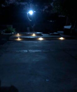 GIGALUMI 12 Pcs Solar Deck Lights, Bronze Finished Waterproof Led Solar Lamp for Outdoor Pathway, Yard, Patio, Stairs, Step and Fences. (Warm White) Warm White 31 61gjSw0VgUL