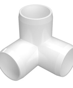 FORMUFIT 1/2" 3-Way Elbow Furniture Grade PVC Fitting in White, Made In USA, UV-Resistant, Impact-Proof, 0.840" Actual Socket Diameter (10-Pack) - F0123WE-WH-10 13 61glpTPVCFL
