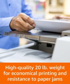 Amazon Basics Multipurpose Copy Printer Paper, 8.5" x 11", 20 lb, 1 Ream, 500 Sheets, 92 Bright, White 1 Ream | 500 Sheets 29 61gnIOxAWmS