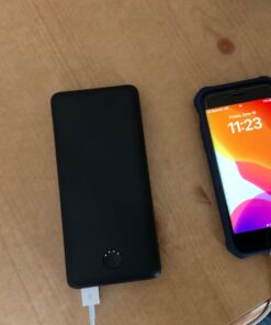 Anker Portable Charger, Power Bank, 20,000mAh Battery Pack with PowerIQ Technology and USB-C (Recharging Only) for iPhone 15/15 Plus/15 Pro/15 Pro Max, iPhone 14/13/12 Series, Samsung Galaxy (Black) Black 53 61gna8nudjL