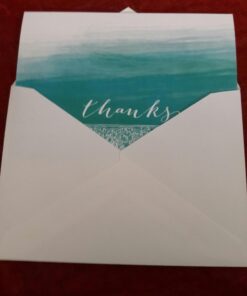Ombre Watercolor Thank You Note Cards / 36 Greeting Card Set With Envelopes / 6 Colorful Thank You Designs Ombre Watercolor 41 61goox1r6DL