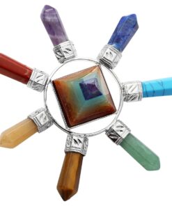 mookaitedecor Healing Crystals 7 Chakra Pyramid & 7 Chakra Point Energy Generator 7 Chakra Pyramid/7 Chakra Energy Generator 5 61gpcEg1dAL