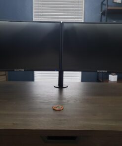 Sceptre C248W-1920R 24" Curved 75Hz Gaming LED Monitor Full HD 1080P HDMI DisplayPort VGA Speakers Ultra Thin Metal Black Single 29 61gpoVNojSL