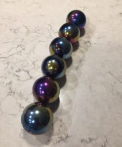 6 Pieces of 1.26" Sphere Magnet Rainbow Magnetic Balls | Hematite Rattle Snake |Fidget Toys for Anxiety | Large Magnetic Balls | Magnets for Kids 27 61grr9 IKvL