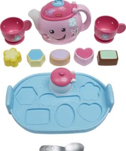 Fisher-Price Laugh & Learn Toddler Learning Toy Sweet Manners Tea Set With Smart Stages For Pretend Play Ages 18+ Months Standard Packaging 22 61gtM3Yq1QL 1