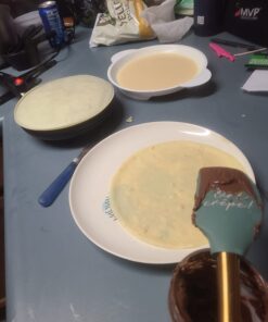 Crepe Maker - Cooks Crepes Bacon, Roti, Tortillas & Pancakes - Nonstick Cooktop - 8-inch Cook Area with On/Off Switch, Automatic Temperature Control & Cool-Touch Handle - Includes Whisk & Spatula 30 61gvSSkZ7xL