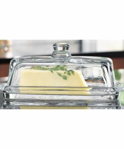 Home Essentials Home Essentials & Beyond 8965 Tablesetter Butter Dish with Knob, Lg Standard 3 61gwofRhe5L