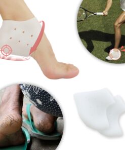 Heel Cups, Plantar Fasciitis Inserts, Heel Pads Cushion (3 Pairs, FSA or HSA Eligible) Great for Heel Pain, Heal Dry Cracked Heels, Achilles Tendinitis, for Men & Women. (Gel Heel Cups) White(3 Pairs) 24 61gyUoaspjL 2