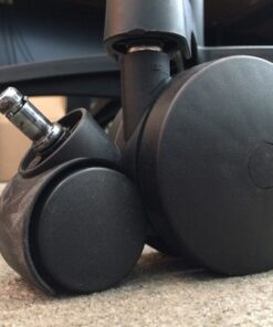 Miracle Caster! Extra Large Chair Wheels. 4" Set of Five. Great for carpet. Replaces chair mat. 22 61h0r7qP34L