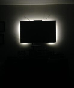 Power Practical LED Lights for TV Backlight - Luminoodle, USB Powered TV LED Light Strip w/ Bias Ambient Lighting for Home Theater - True White - Size (24"-29” TV) Medium (24 in-29 in TV, White) 44 61h13Hk3CcL