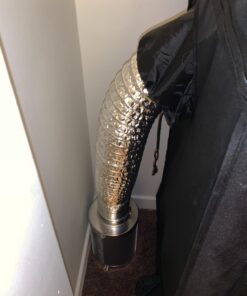 TerraBloom 4 Inch Inline Fan ECMF-100 - Quiet HVAC Grow Tent Fan with Digital Speed Controller- Premium Metal Casing 40-75% Energy Efficient EC Motor - For Large Spaces 4" / 100mm Diameter (141CFM, 21W, Steel Housing) 38 61h1jbD1gCL