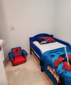 Delta Children Figural Upholstered Chair, Marvel Spider-Man (Blue, Red) 30 61h23xmKoRL