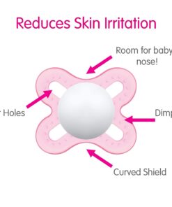 MAM Original Start Newborn Baby Pacifier, Best Pacifier for Breastfed Babies, Sterilizer Case, 0-3 Months, Boy, 2 Count (Pack of 1) 2-Pack 28 61h2aNOZlWL