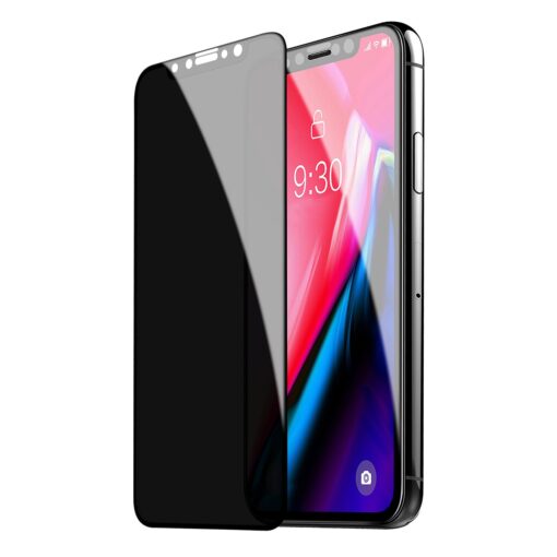 TECHO Privacy Screen Protector for iPhone 11 Pro/iPhone XS/iPhone X, [Full Coverage] [Case Friendly] [Super Clear] Anti-Spy 9H Hardness Tempered Glass Screen Protectors for Apple iPhone 11 Pro