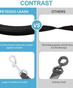 Heavy Duty 3 Dog Leash No Tangle Multiple Dog Leash Triple Dog Leash(30-200 Lbs) Double Dog Leash for 2 Dogs,360°Swivel 3 Way Dog Leash Interchangeable Two Dog Leash with Hand-Protected Handle L / For 20LBs - 150LBs Dogs Black 27 61h3eLGAAAL
