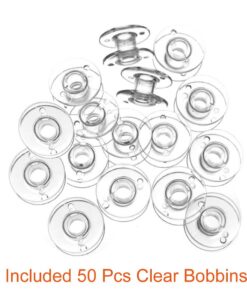 Paxcoo 50 Pcs Sewing Machine Bobbins with Case for Brother Singer Janome 18 61h5RX 3mWL