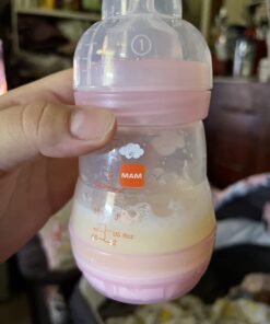 MAM Easy Start Anti Colic 5 oz Baby Bottle, Easy Switch Between Breast and Bottle, Reduces Air Bubbles, 2 Pack, Newborn, Girl 2 Count (Pack of 1) 31 61h6T40xFZL