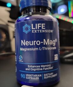 Life Extension Neuro-mag Magnesium L-threonate, Magnesium L-threonate, Brain Health, Memory & Attention, Gluten Free, Vegetarian, Non-GMO, 90 Vegetarian Capsules 90 Count (Pack of 1) 90 Capsule (Pack of 1) 37 61h7NBBmsbL
