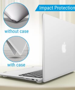 IBENZER Compatible with Old Version MacBook Air 13 Inch Case (2010-2017 Release). Models: A1466 / A1369, Plastic Hard Shell Case with Keyboard Cover for Mac Air 13, Clear, A13CL+1 For Macbook Air 13'' A1466/A1369 43 61h9O9IhOVL