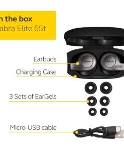 Alternative view of Jabra Elite 65t Earbuds – Alexa Built-In, Earbuds with Charging Case, Titanium Black – Bluetooth Engineered for the Best True Wireless Calls and Music Experience