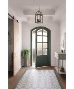 Progress Lighting Piedmont Collection Four-Light Cage Entry Light, Antique Bronze 13-3/8-Inch Width x 20-3/8-Inch Height 28 61hCZB6J5RS