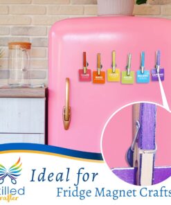 Small Magnets for Crafts - 100 Premium Round Grade 5 Strong Magnets – 13/16 Inch (20mm x 3mm) - Great for Creating Fridge Magnets and Other Magnetic Craft Projects 100 Pack 22 61hCu0EeZwL