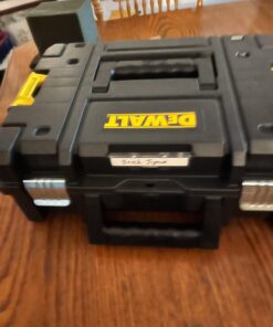 DEWALT TSTAK II Tool Box, 13 Inch, Flat Top, Holds Up To 66 lbs, Flexible Platforms for Stacking (DWST17807) 1 Count (Pack of 1) Flat Top Toolbox 42 61hFYpuqXNL