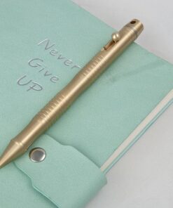 ILEAF Ballpoint Pen Solid Brass EDC Pen, Portable Delicate Signature Pen with Pencil Case and 2 Extra Black Ink Refills 21 61hN5IcH98L