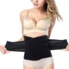 Waist Trimmer Belt-Postpartum Postnatal Recoery Support Girdle Belt Post Pregnancy After Birth Special Belly,Lost Weight Slimming Belt, Tummy Trimer Band Abdomen Abdominal Binder Belly Medium : 35"Length*9"Width Black