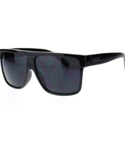 JuicyOrange KUSH Men's Sunglasses Flat Top Square Frame Black Dark Lens, 5 5/8" (143 mm) W x 2" (51 mm) H 7 61hSc5fNyTL