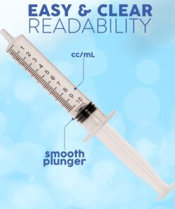 Care Touch 10ml Syringe with Luer Slip Tip - 100 Sterile Syringes – No Needle Great for Dispensing Oral Medicine and Home Care 10mL - 100 Count 28 61hTVQkra4L